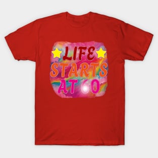Happy 60th Birthday-Life starts at 60 T-Shirt